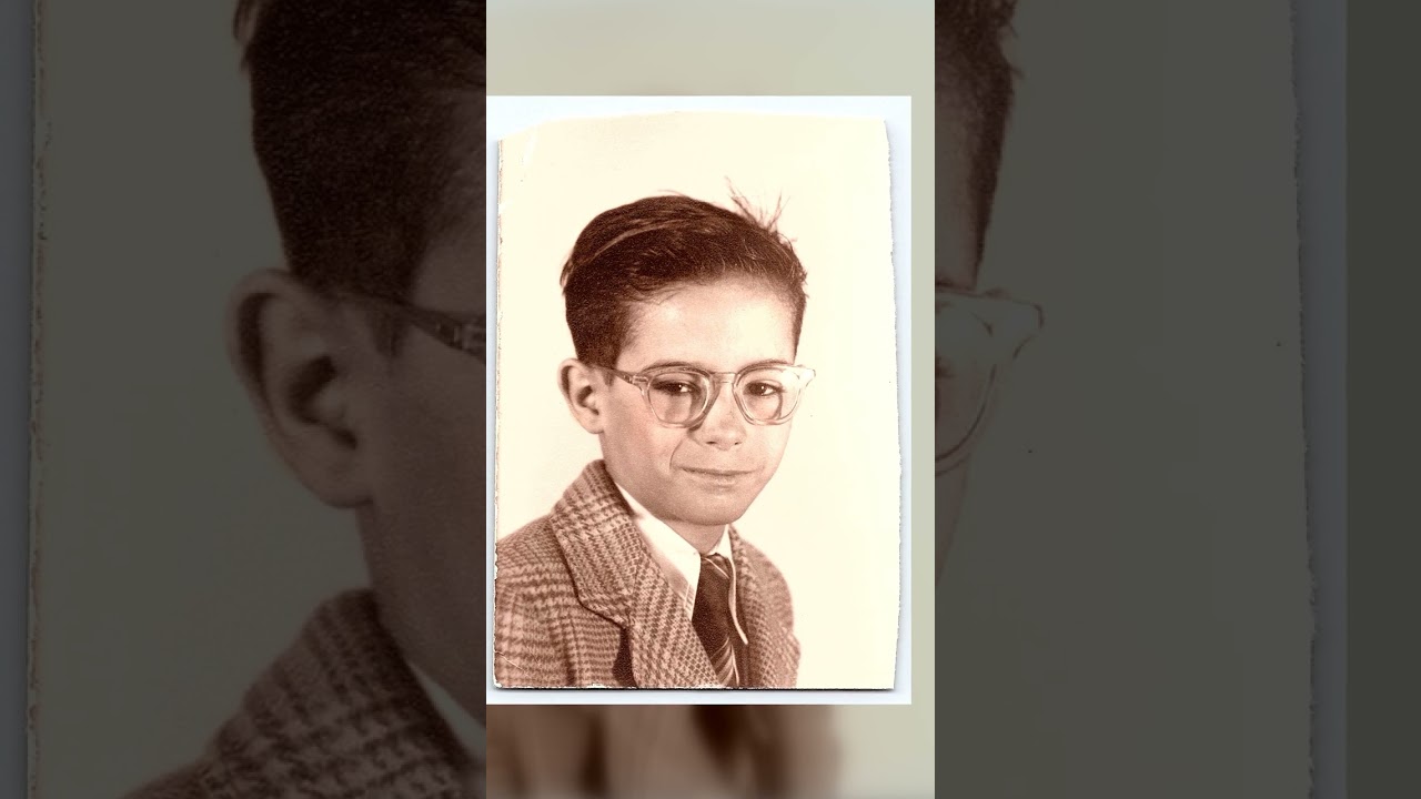 Portrait of a Boy in Glasses, Gelatin Silver Print, 3.3 × 4.75 inches, 1950s Video