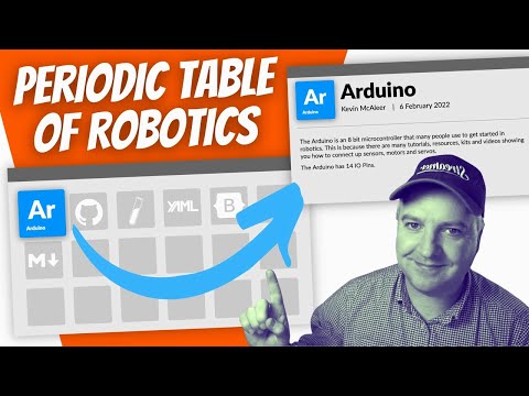 YouTube Thumbnail for Periodic Table of Robotics, Part 1 Building the Page