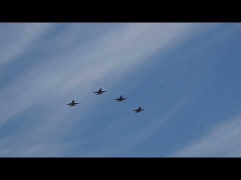 CF-18 Hornets - Missing Man formation - Bagotville Air Show 2024