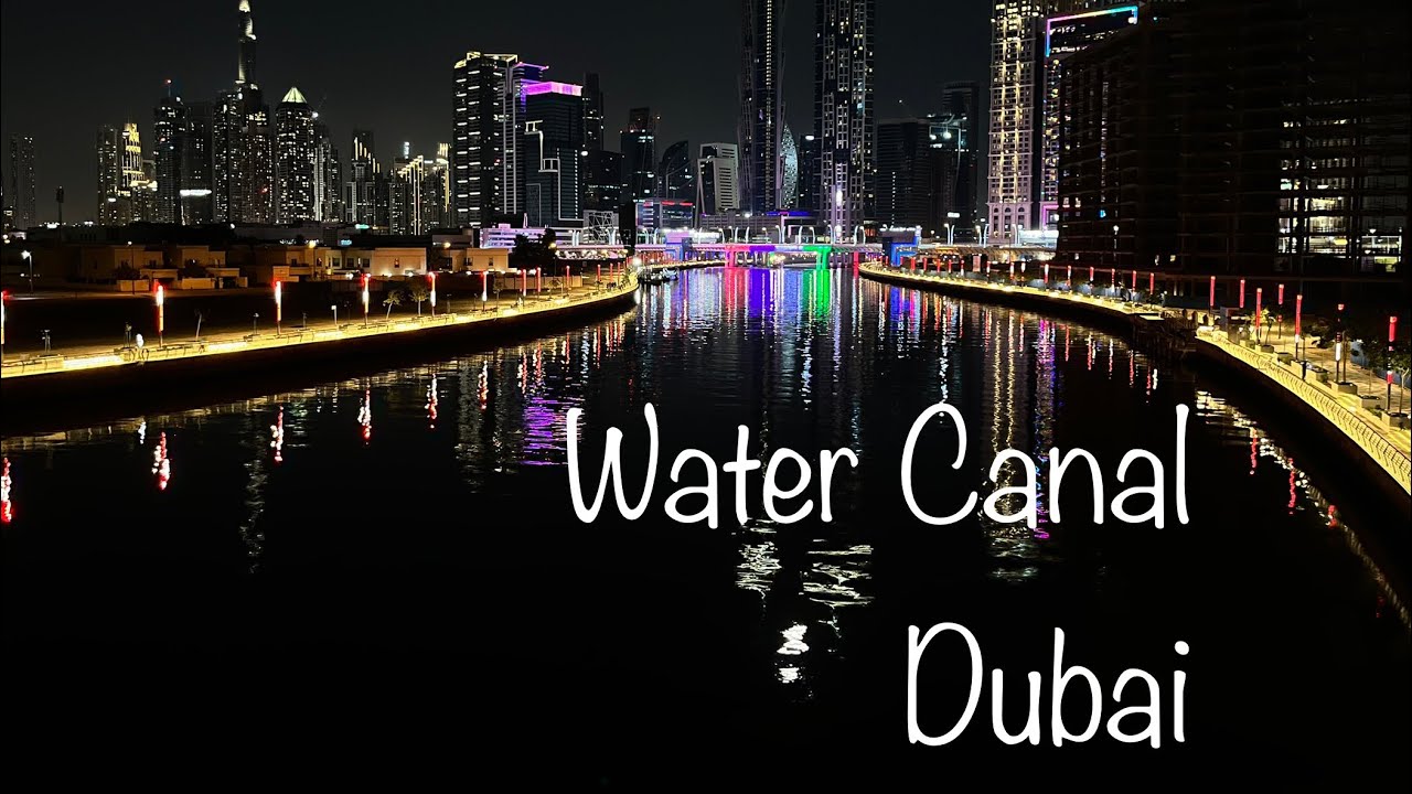 Experience the captivating glimpses of the Dubai Water Canal.