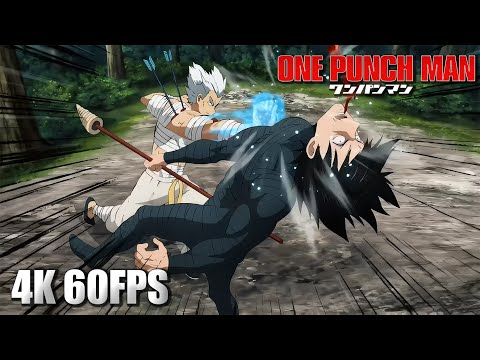 Garou vs Heroes | 4K 60FPS | One Punch Man S2 EP 11 | Eng Dub | Serious Sounds Edit