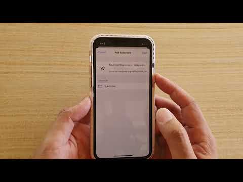 IOS 13: How to Bookmark a Webpage in Safari