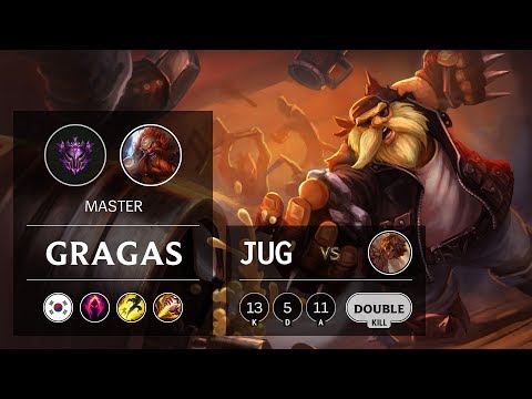 Gragas Jungle vs Taliyah - KR Master Patch 9.13