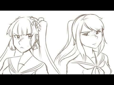 『Yandere Simulator』Epic Rap Battles of Akademi - Osana vs Ayano 1 Hour