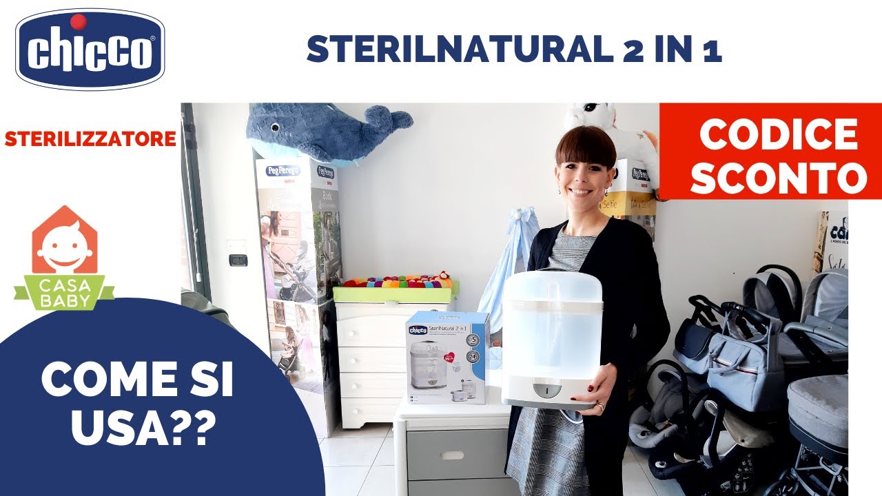 CHICCO STERILNATURAL 2 IN 1 STERILIZZATORE: Come funziona, come si pulisce e CODICE SCONTO