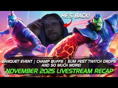 Brian Grant Returns! | Banquet Event Teased With New 7* | FREE Titan at Fest | Nov 2025 Stream Recap