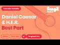 Best Part Karaoke | Daniel Caesar, H.E.R. (Acoustic Karaoke)