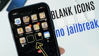 How to: Create blank icons on iOS 11 / iPhone X (ALL iPHONES - NO JAILBREAK)