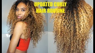 UPDATED CURLY HAIR ROUTINE | Lucki Starr