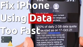 iPhone and iPad Using TOO MUCH CELLULAR DATA So Fast? 🔥 Let
