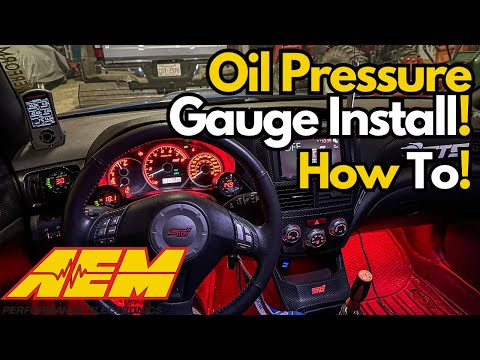 AEM Oil Pressure Gauge Install!! (How To)