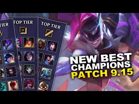 New Best Champions for Patch 9.15 Season 9 for Climbing in EVERY ROLE