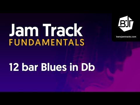 12 bar Blues in Db Jam Track - BJTF #4-2