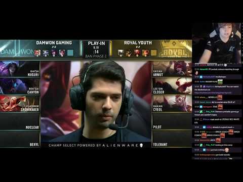 LS commentates DWG vs RYL - Group D, Play in, Day 4, Worlds 2019
