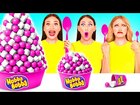 Big, Medium and Small Plate Challenge | Funny Food Recipes by BaRaFun Challenge