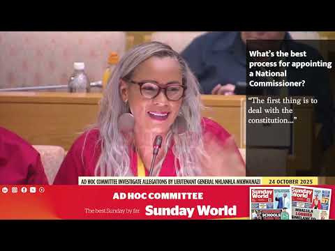 WEEKLY RECAP PART 1: Ad Hoc Committee- Bheki Cele