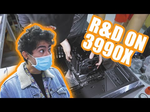 Air cooling an AMD THREADRIPPER 3990X CPU and saying goodbye...