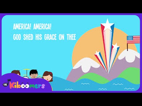 America the Beautiful Song for Kids | American Patriotic Music for Children | The Kiboomers