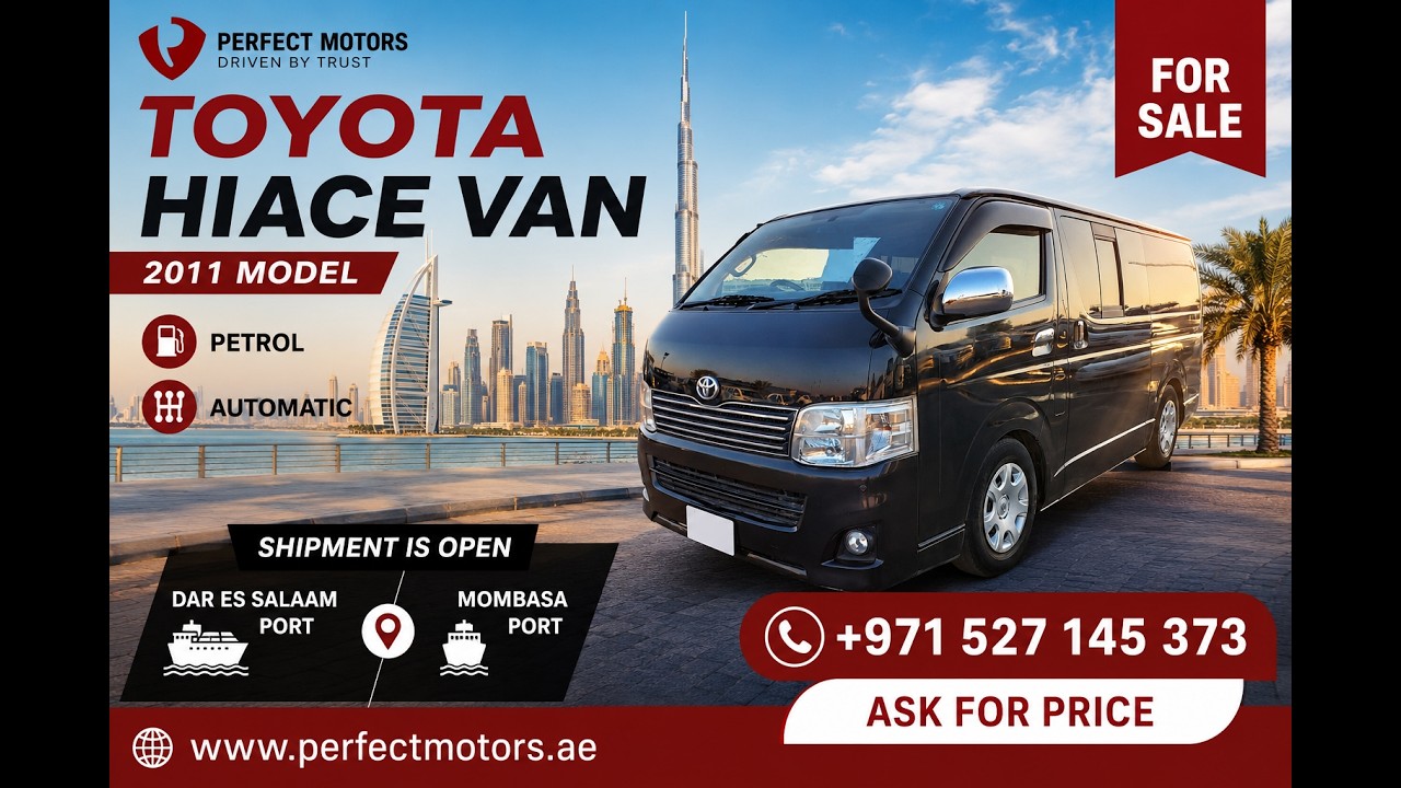 Toyota Hiace 2011 TOYOTA HIACE VAN RHD PETORL AUTOMATIC 2.0 CC(PM46101) video