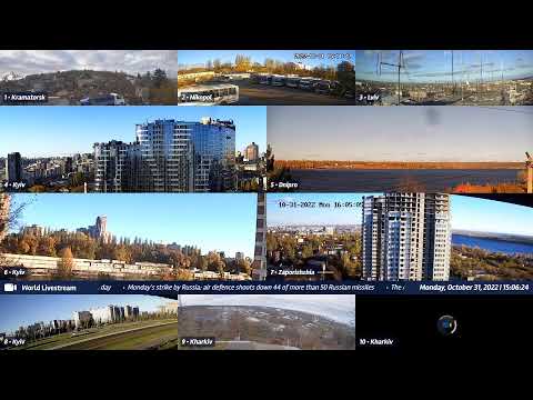 Live views from Ukraine 10/31/2022 A - Kramatorsk, Kharkiv, Kyiv, Zaporizhzhia and other cities