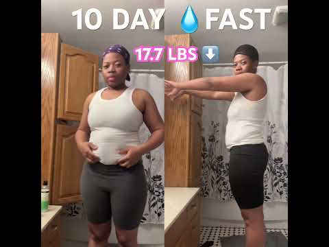 10 day water fast & lost 17.7 lbs. #fyp #reels #weightloss #waterfast #shorts #viral #wellness #fy