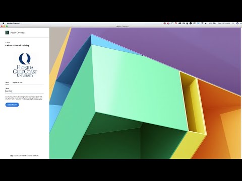 Entering a Meeting using the Adobe Connect Meeting App