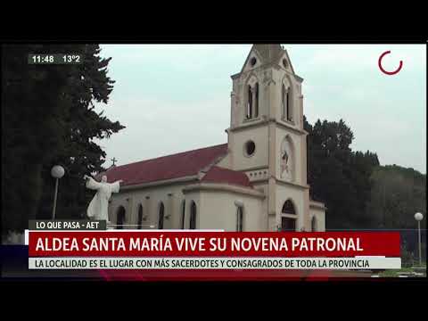 Aldea Santa María vive su novena patronal