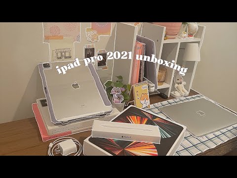 2021 ipad pro 12.9” M1 unboxing | apple pencil 2 + accessories 📦