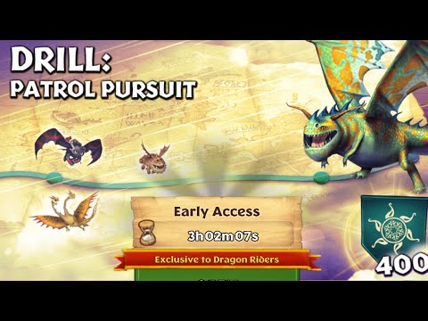 DRILL: PATROL PURSUIT FULL GAMEPLAY - NEW GAUNTLET EVENT - Dragons: Rise of Berk