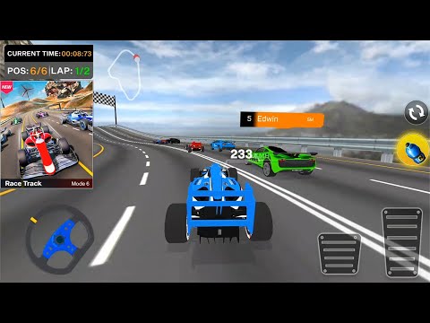 Formula Car Stunt Big Update - Race Truck New Mode - Blue Formula Car Driving Racing Gameplay