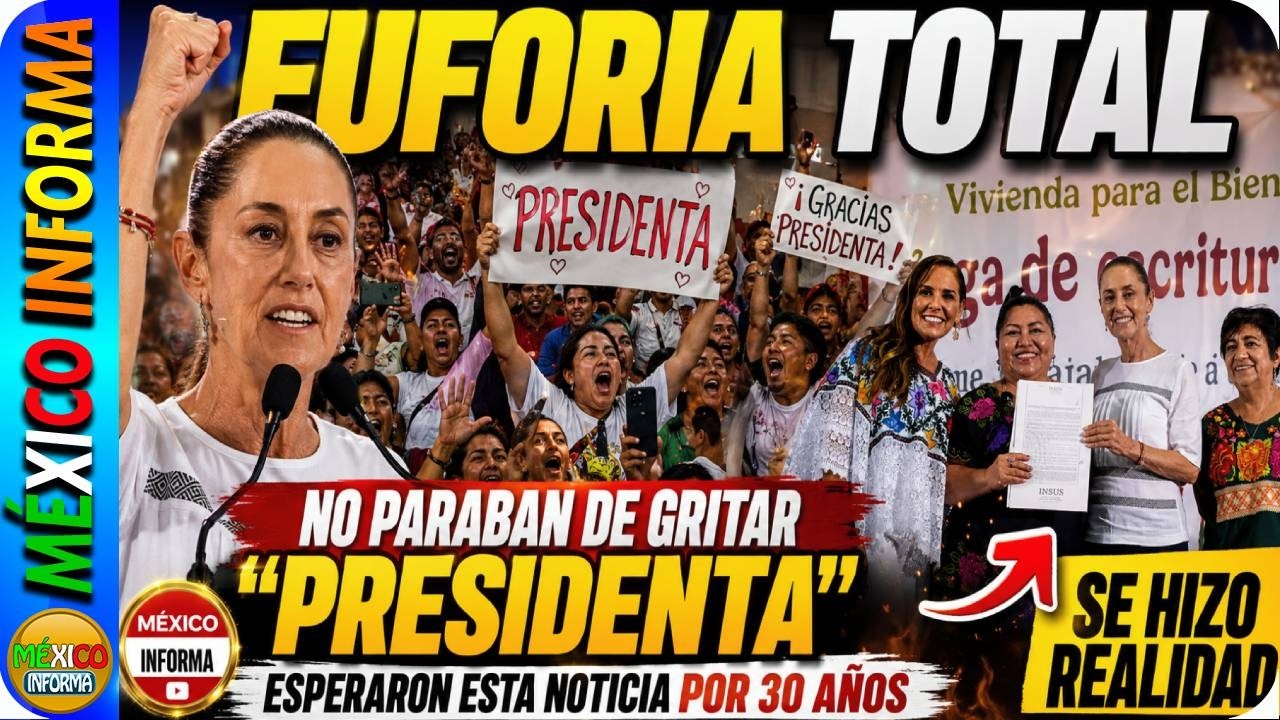 EUFORIA TOTAL. MIRA LO QUE PASÓ EN PLAYA DEL CARMEN. ESPERARON ESTA NOTICIA POR 30 AÑOS.