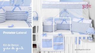 Kit Berço Retrô Azul | Ref: 53847