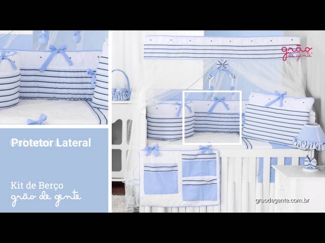 Kit Berço Retrô Azul | Ref: 53847