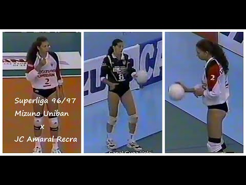 Superliga 96/97 - Mizuno Uniban x JC Amaral Recra - Vôlei Feminino