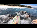 Surfing Through Rocks POV Full Experience