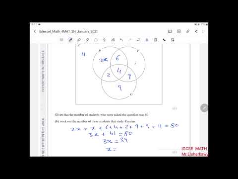 EDEXCEL IGCSE MATHEMATICS 4MA1/2H PAPER 2H JANUARY 2021 [SOLVED]