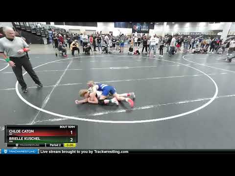 79-85 Lbs 5th Place Match - Brielle Kuschel, MN Vs Chloe Caton, SD B831
