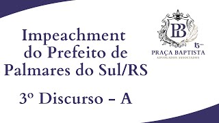 preview picture of video 'Impeachment Palmares do Sul (ENTREGA PETIÇÃO IMPEACHMENT) - 3º Discurso A - Afonso Praça Baptista'