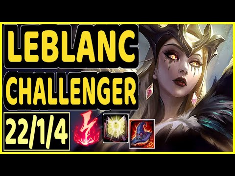MINIDUKE (LEBLANC) - 22/1/4 KDA CHALLENGER GAMEPLAY - EUW