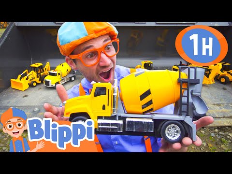 Playing with Big and Small Construction Vehicles | BEST OF BLIPPI TOYS | Educational Videos for Kids