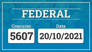 Capa de LOTERIA FEDERAL 5607