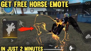 HOW TO GET NEW HORSE 🐎 EMOTE IN FREE FIRE IN JU