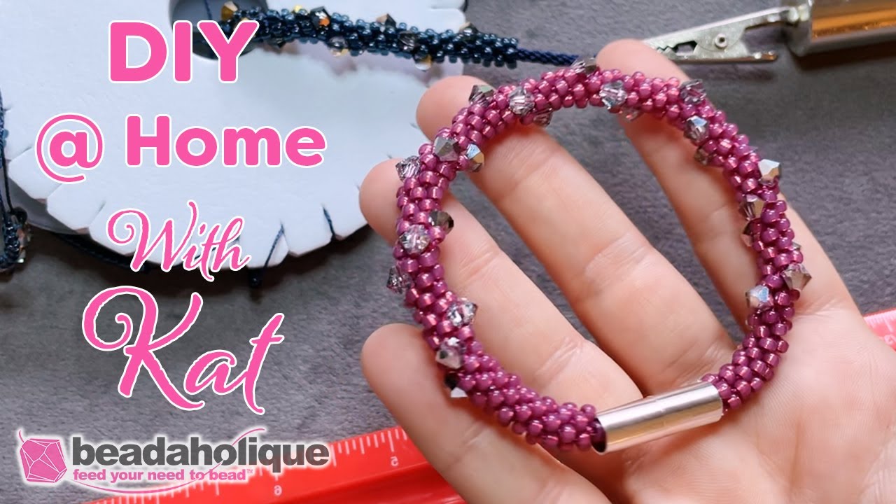 How to Create a Single Crystal Spiral in Kumihimo