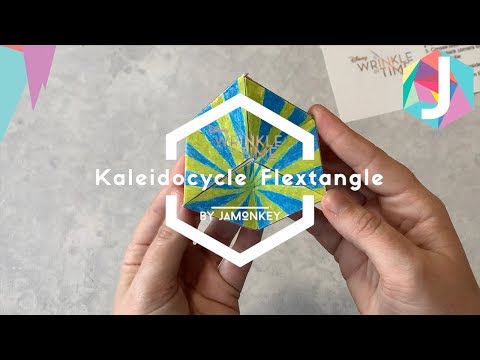A Wrinkle in Time Kaleidocycle Flextangle Origami Paper Craft