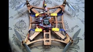 preview picture of video 'Plywood Frame Quadcopter'