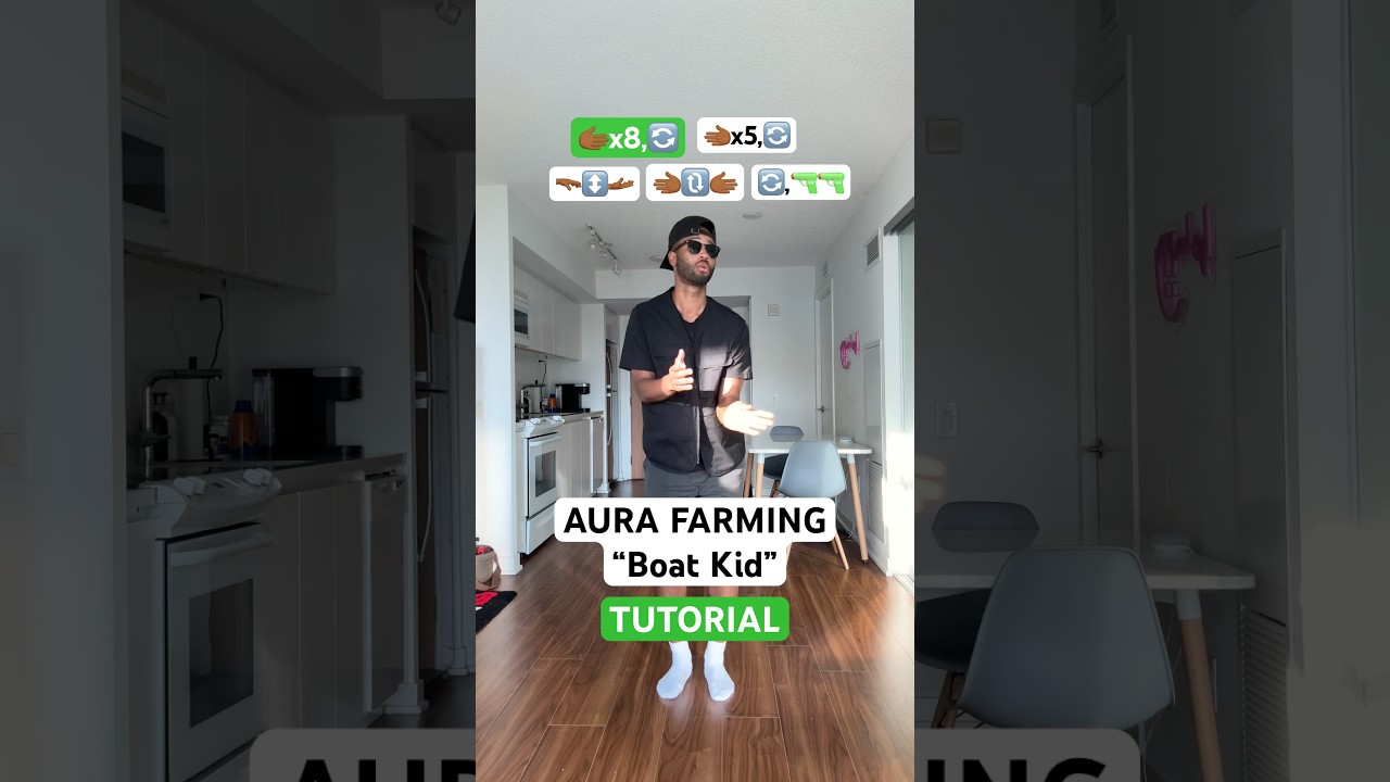 Aura Farming Boat Kid dance tutorial! #dance #boatkid #aurafarming #trend