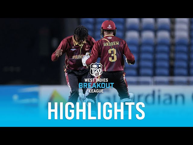 Leewards Thunder strike against Trinidad & Tobago Legions | Highlights | WI Breakout League