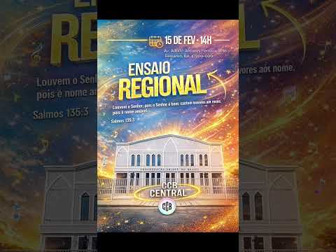 Ensaio Regional CCB Remanso/BA | Vai Ser Só Glória #ccb #hinosccb