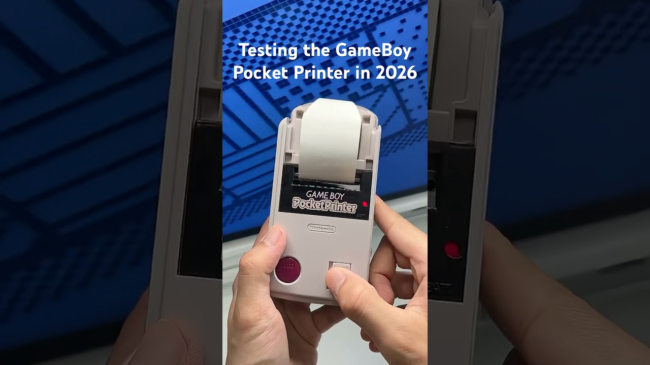 Testing the GameBoy Pocket Printer in 2026! Still Works?#retrogaming #nintendo #gameboy