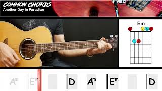 Another Day In Paradise (ver1) - Phil Collins | EASY GUITAR LESSON | Scrolling Chords & Lyrics